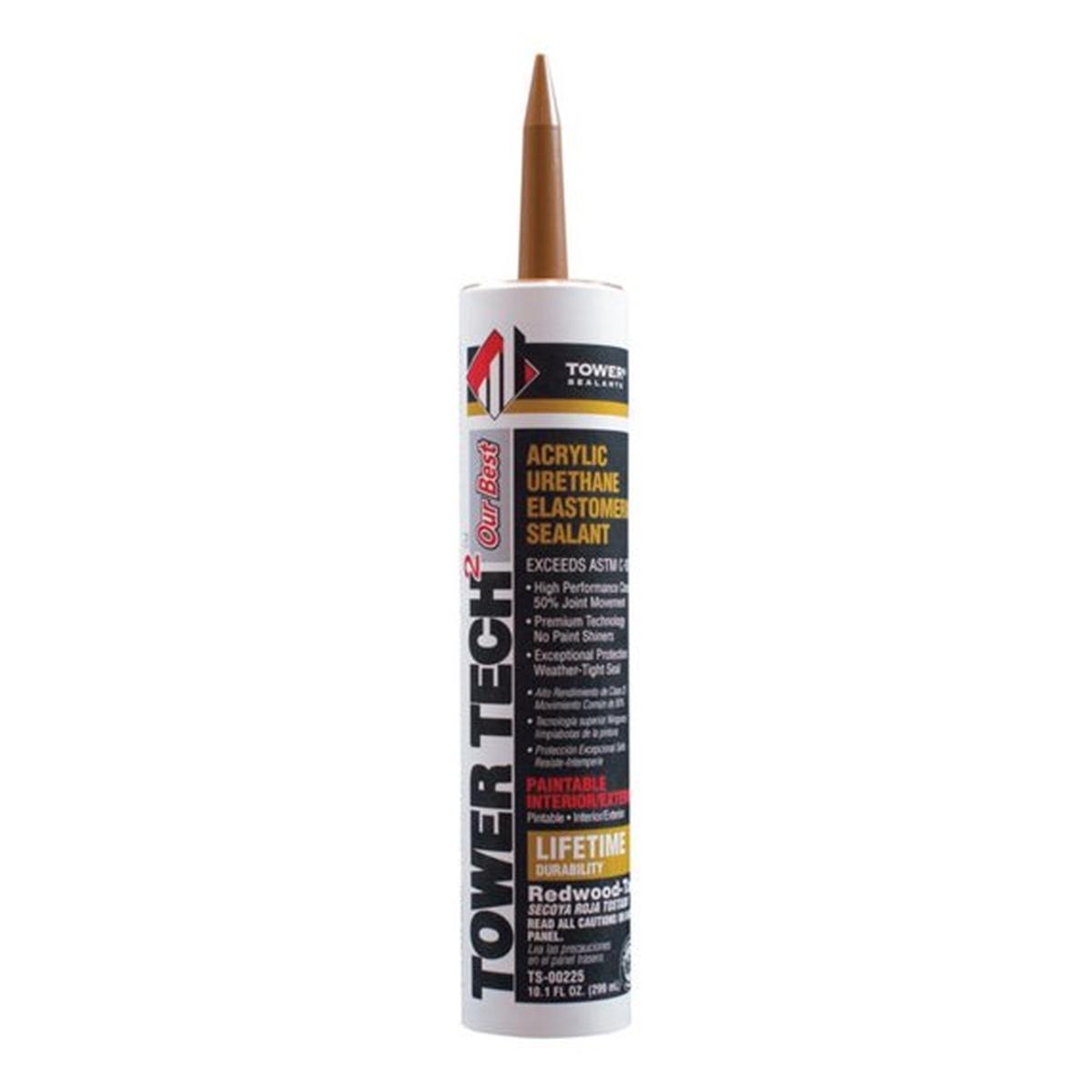Tower Tech² Redwood Tan Acrylic Urethane Elastomeric Sealant, 10.1 oz
