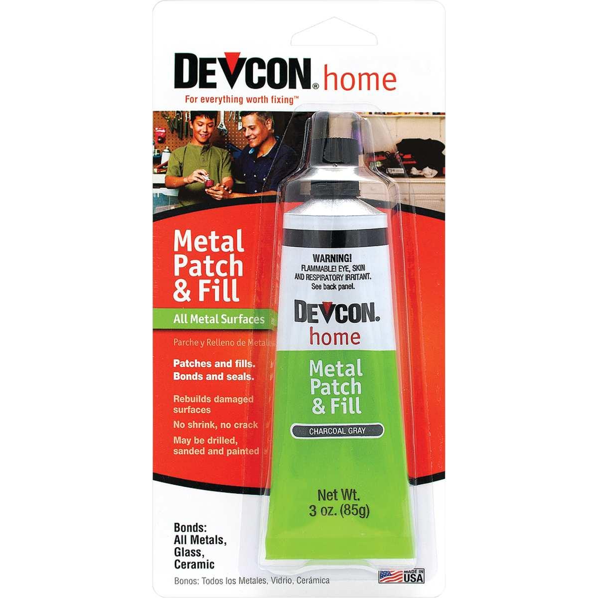 Devcon 50345 Metal Patch and Fill, Charcoal Gray, 3.5 oz Tube
