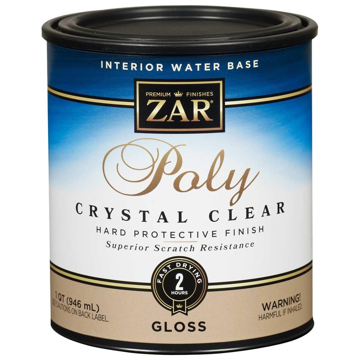 ZAR 32412 Polyurethane, Gloss, Liquid, Crystal Clear, 1 qt, Can