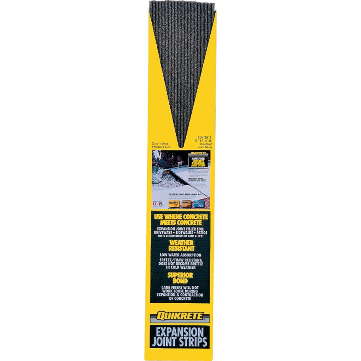 Quikrete 6917-03 Expansion Joint Strip, 5 ft L, 4 in W, 1/2 in Thick, Steel, Black