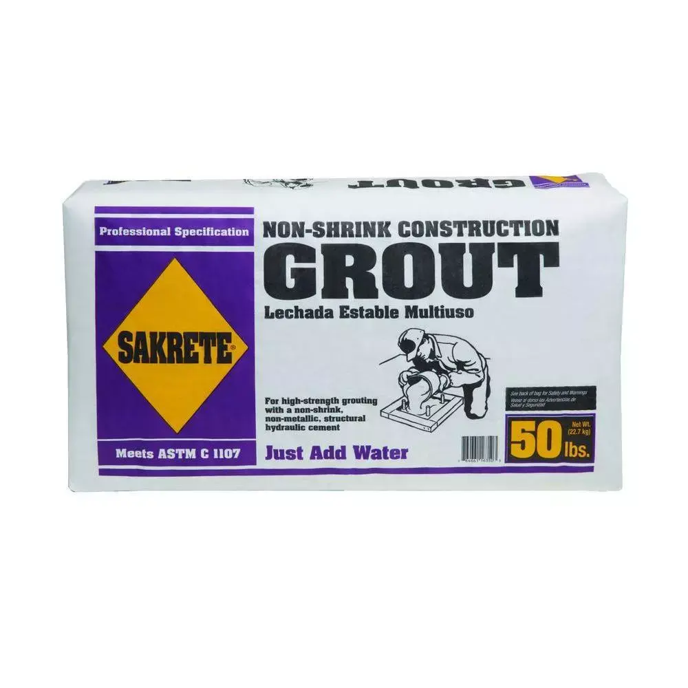Bonsal F77 Non-Shrink Construction Grout, Gray 50 lb Bag