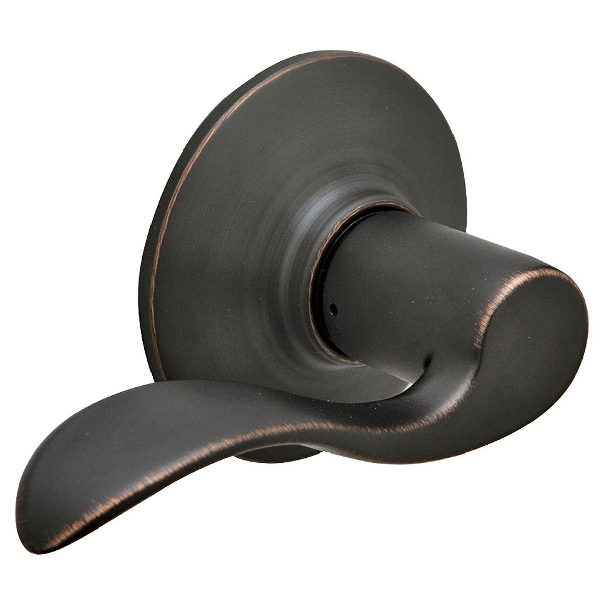 Schlage Accent Series Passage Lever in Aged Bronze