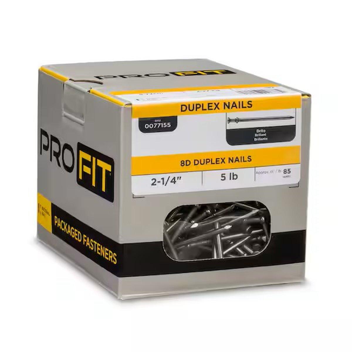 8D x 2-1/4 in Scaffold Nails Steel, 1 lb Alt #1