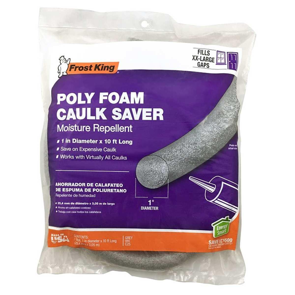 1 in x 10 ft Closed Cell Backer Rod Gray Poly Foam