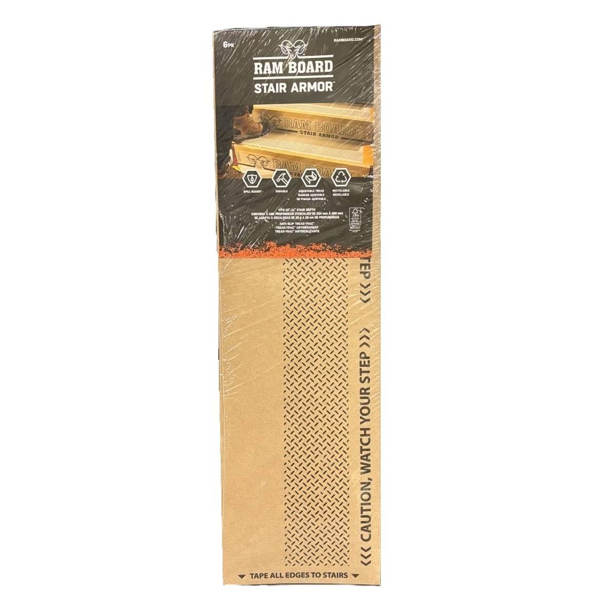Stair Armor 34 in x 19 in Temporary Stair Protection 6-Pack