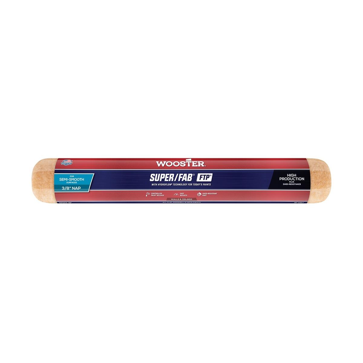 18-in x 3/8-in Super Fab Paint Roller Cover