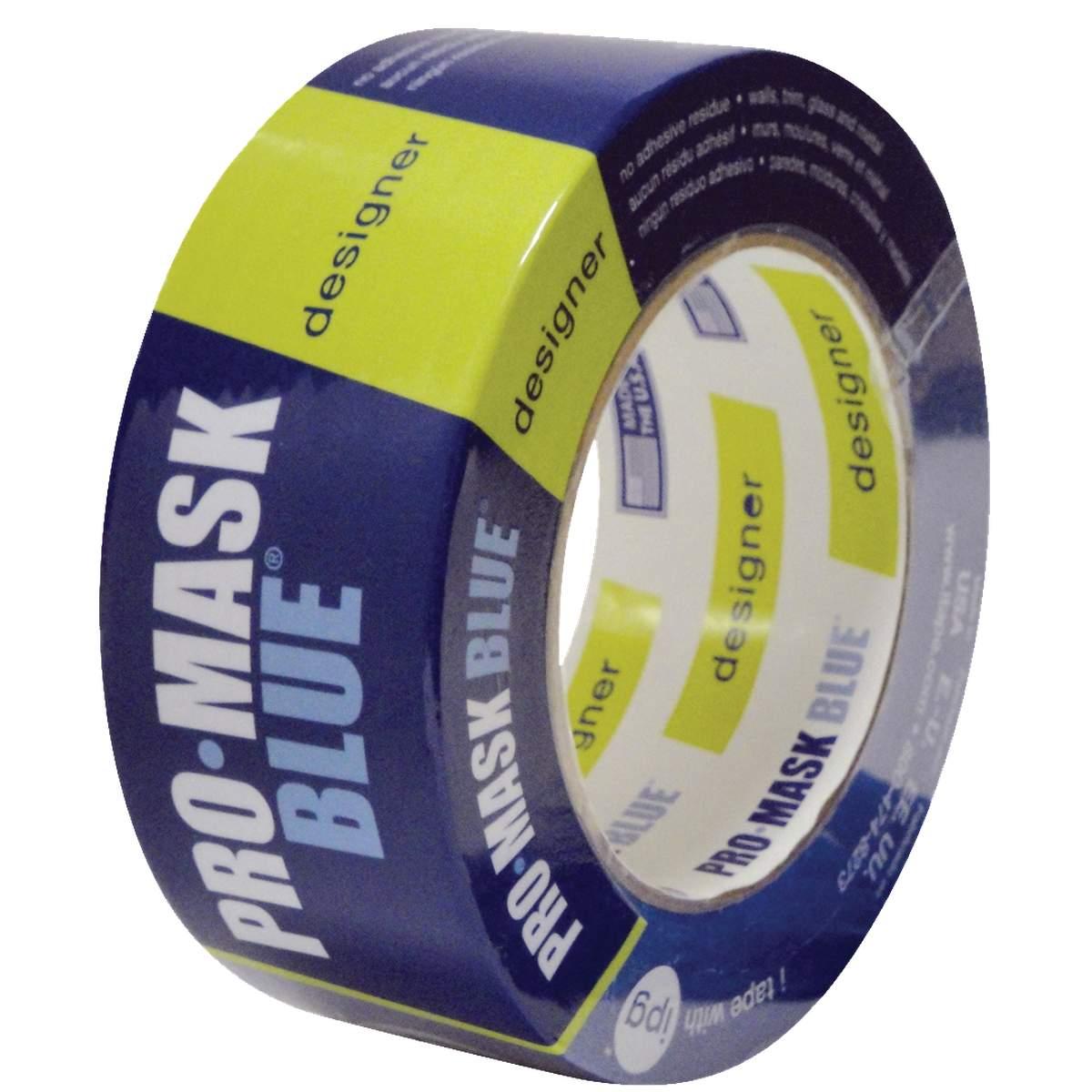 IPG PMD48 Specialty Masking Tape, 60 yd L, 1.88 in W, 5.8 mil Thick, Crepe Paper/Synthetic Rubber Backing, Dark Blue