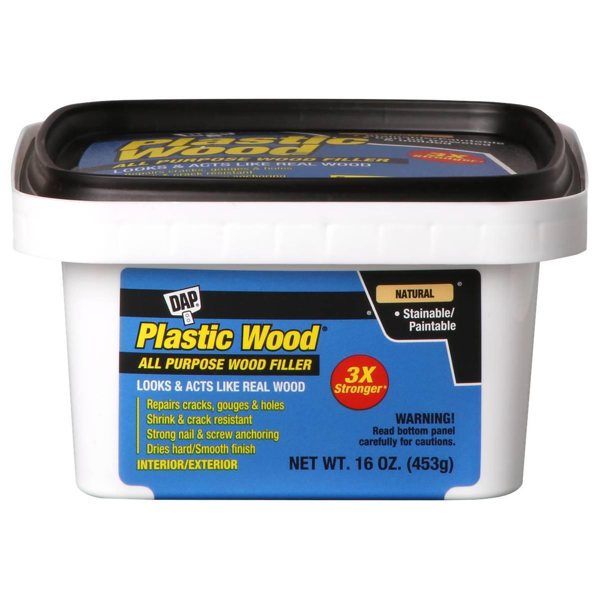 DAP 00529 Wood Filler, Paste, Musty, Natural, 16 oz