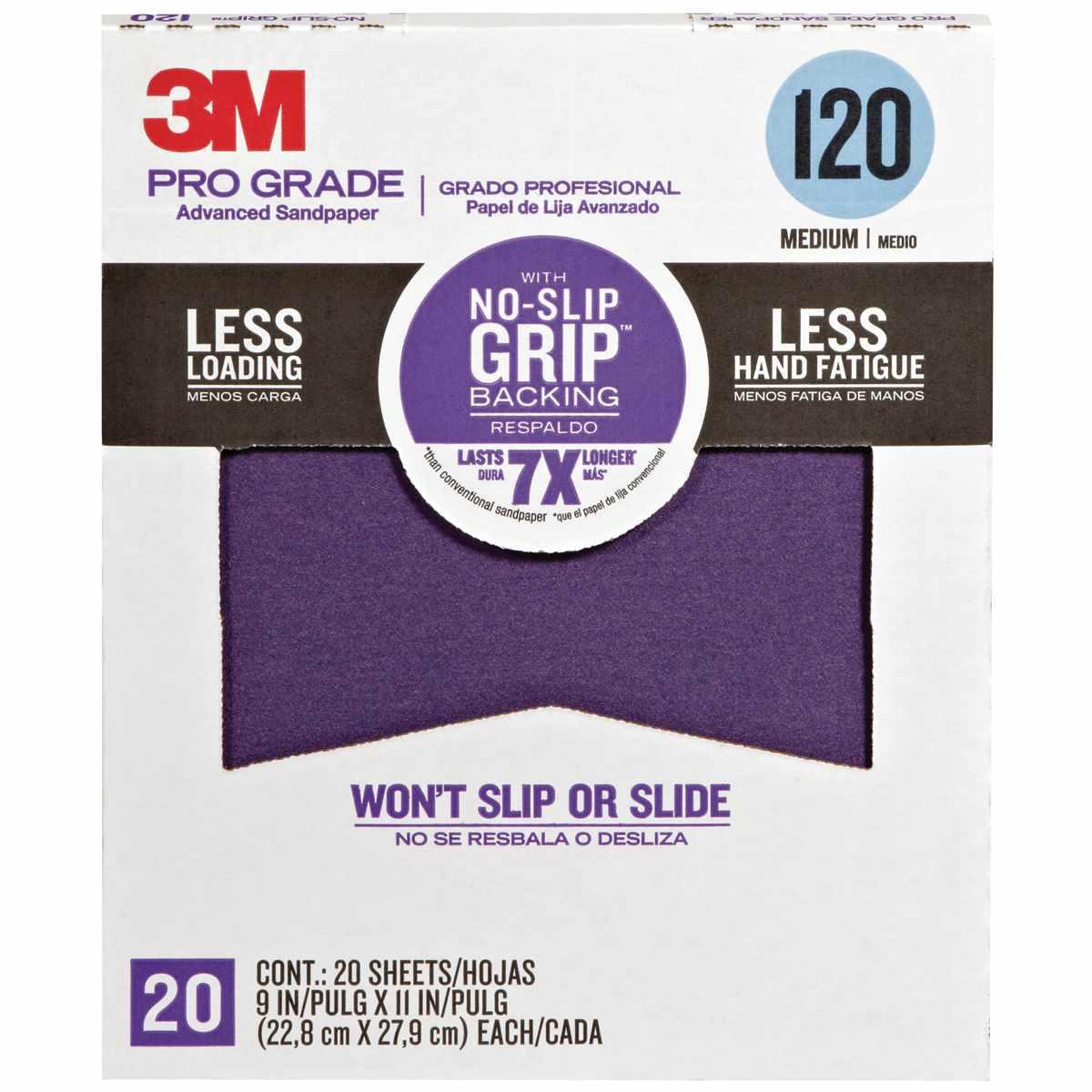 Sandpaper 3M Purple 9X100 20Pk120G