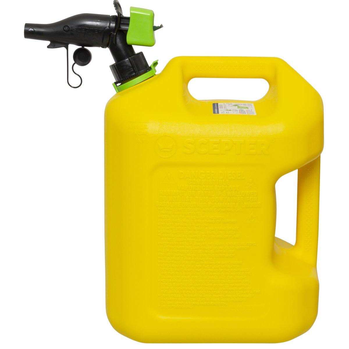 Scepter FSCD571 Smart Control  Fuel Can with Rear Handle 5 Gallon Yellow Alt #2