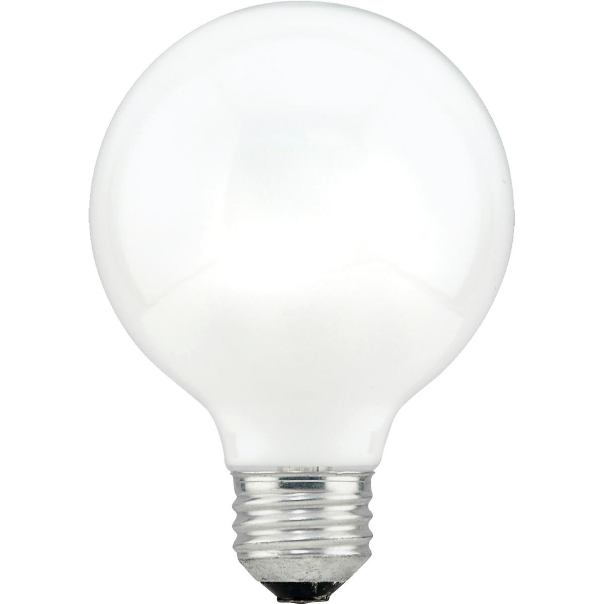 Sylvania G25 Incandescent Vanity Bulb 40W, 405 Lumens, 2850K Warm White, E26 Base