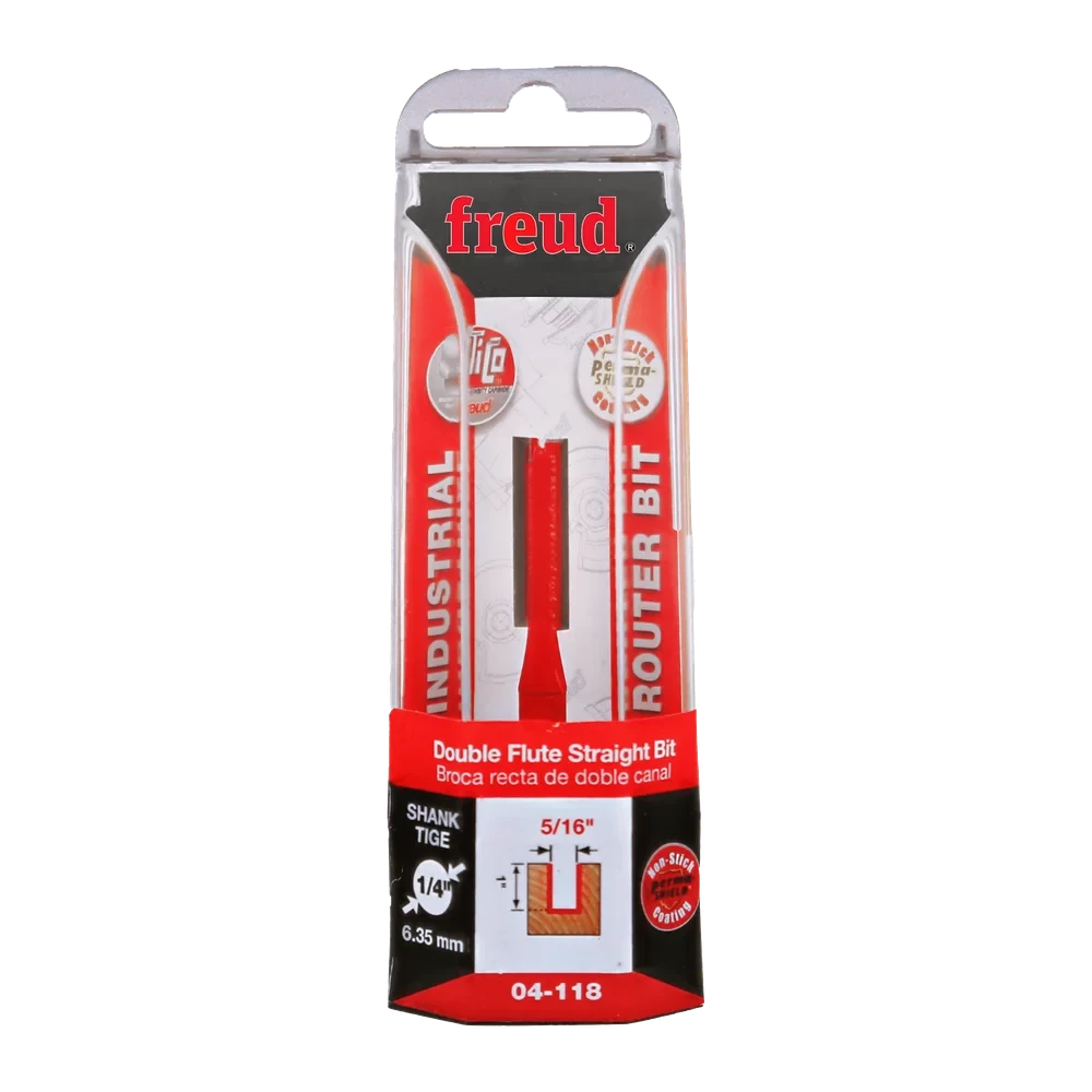 5/16" Double Flute Straight Bit