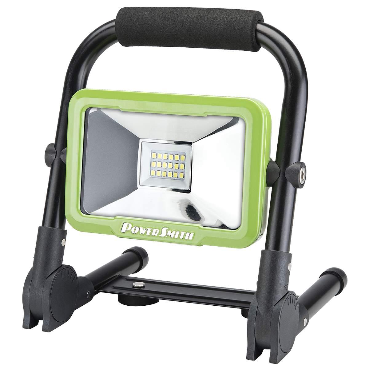 PowerSmith PWLR015FM Work Light with Magnetic Stand, 15 W, Lithium-Ion Battery, 1-Lamp, LED Lamp, 300/750/1500 Lumens