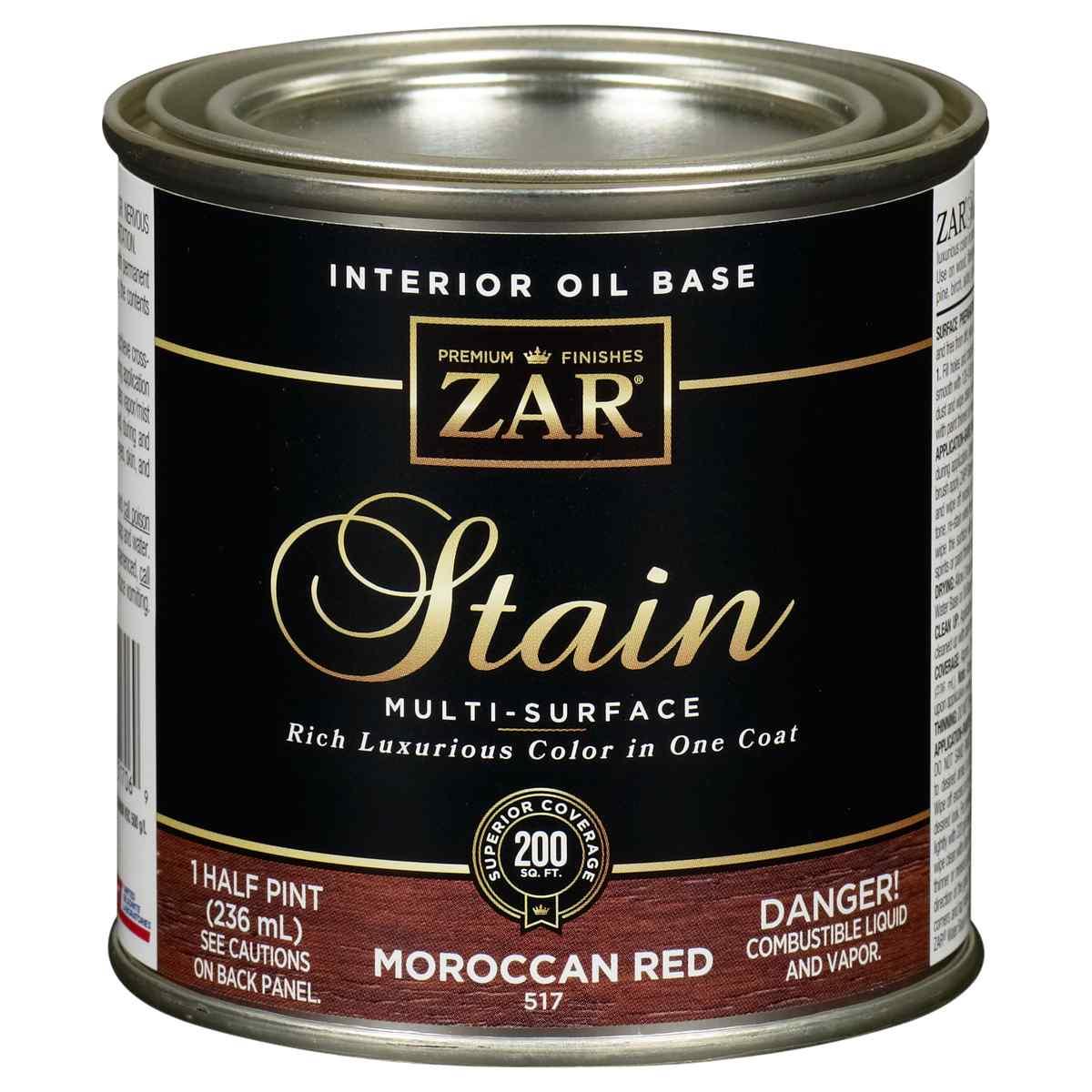 1/2-Pt Moroccan Red Interior Wood Stain