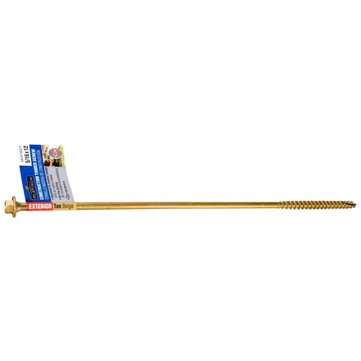5/16 x 12 Tan Timber Screw