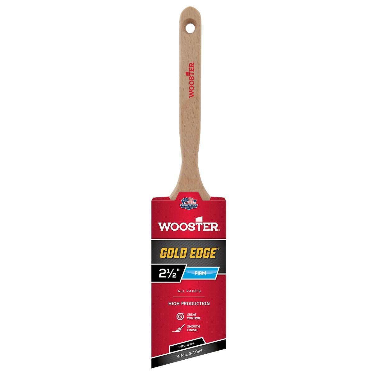 2-1/2-in Gold Edge Semi Oval Paint Brush