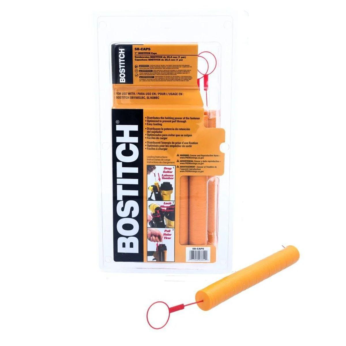 Bostitch SB-CAPS Cap Staple, 7/32 in W Crown, 1-1/2 in L Leg, 18 Gauge, Steel