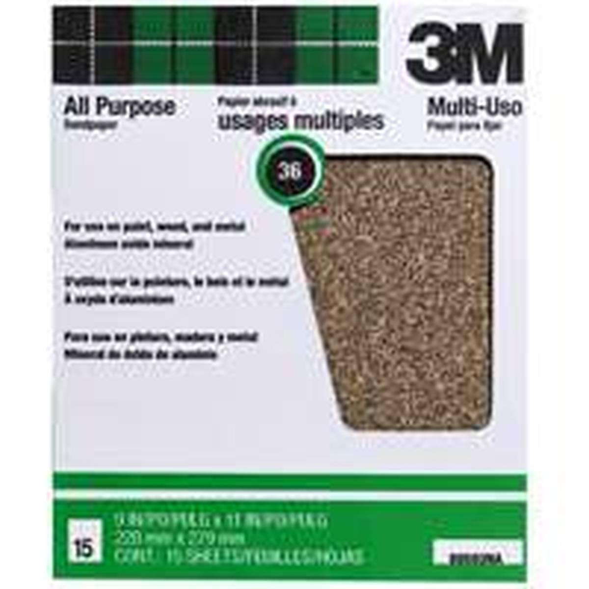 88593 Sandpaper 9X11 36   (Pk15)