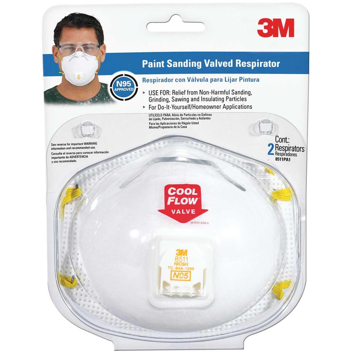VALVED DISPOSABLE RESPIRATOR