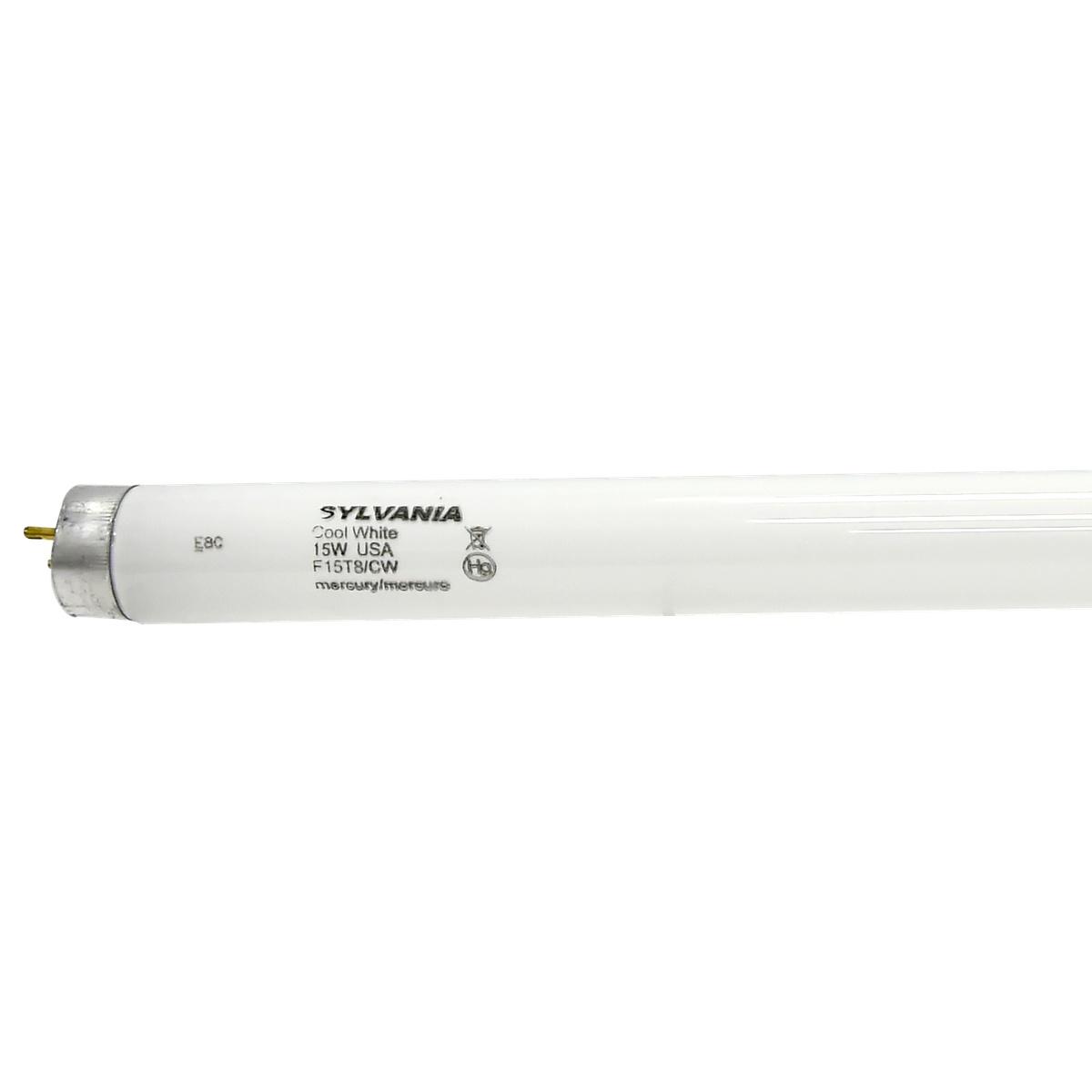 Sylvania Fluorescent T8 Bulb 15W, 718 Lumens, 4200K Cool White, Medium Base
