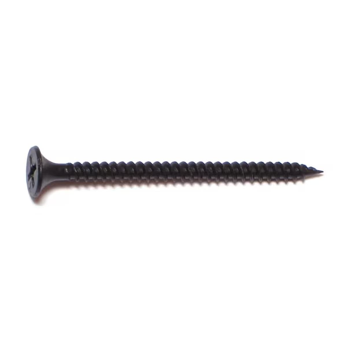 6 x 2 Black Phosphate Fine Phillips Bugle Drywall Screws Black