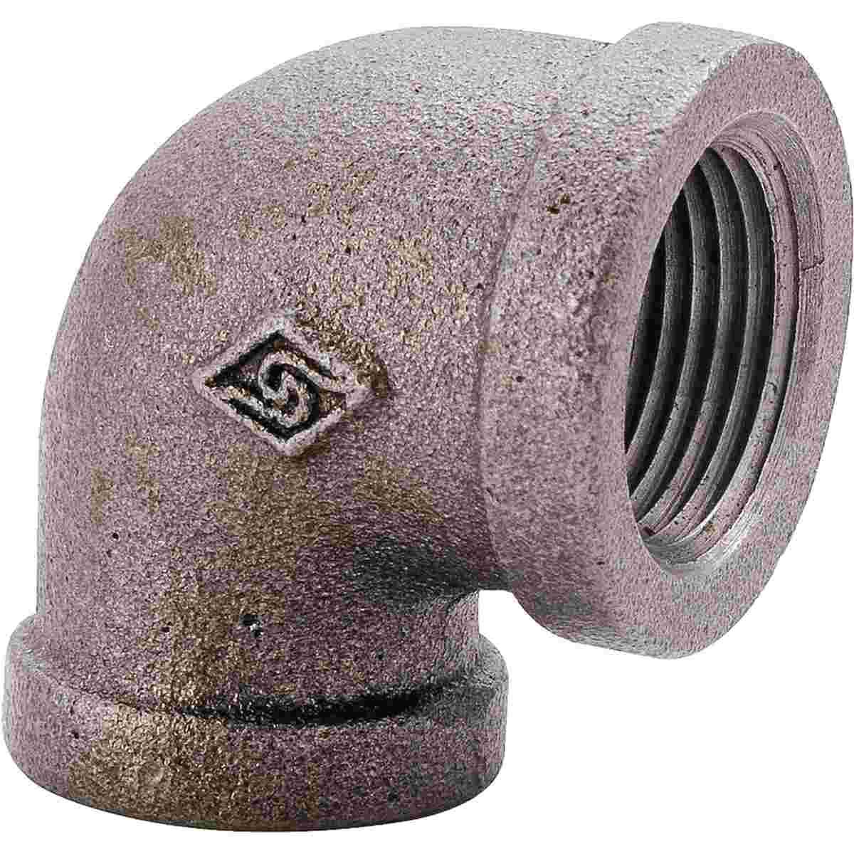 2A-1/2B Pipe Elbow, 1/2 in FIP, 90 Degree, Black Iron, Schedule 40