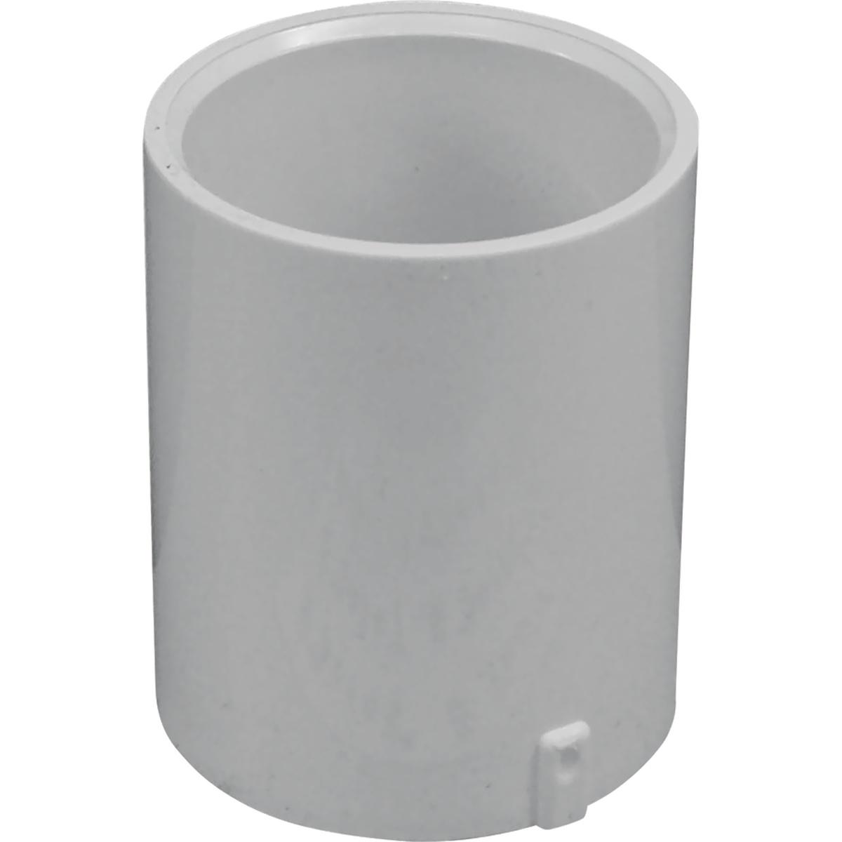 IPEX 435448 Pipe Coupling, 1/2 in, Socket, PVC, White, SCH 40 Schedule, 600 psi Pressure