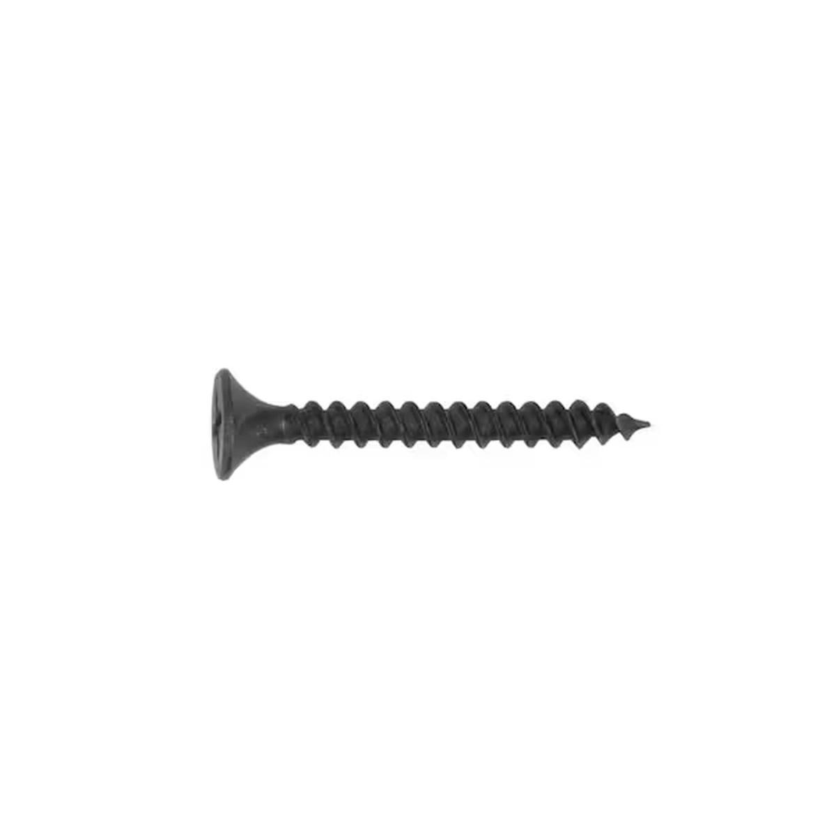 ProFIT 0280074 Screw, #6 Thread, 1-1/4 in L, Fine Thread, Bugle Head, Phillips Drive, Sharp Point, Phosphate-Coated