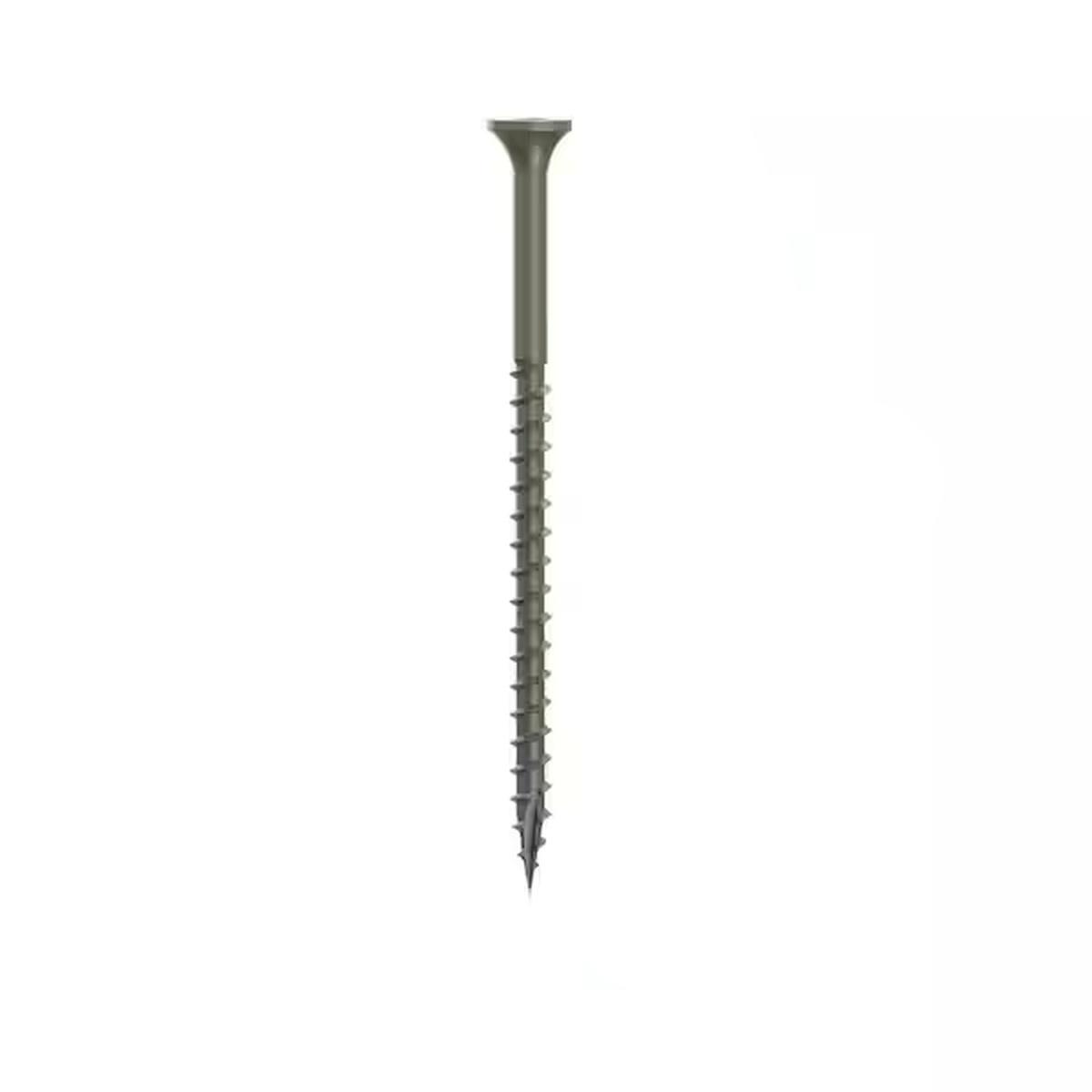 Camo 0341179 Deck Screw, #9 Thread, 3 in L, Bugle Head, Star Drive, Type 17 Slash Point, Carbon Steel, ProTech-Coated