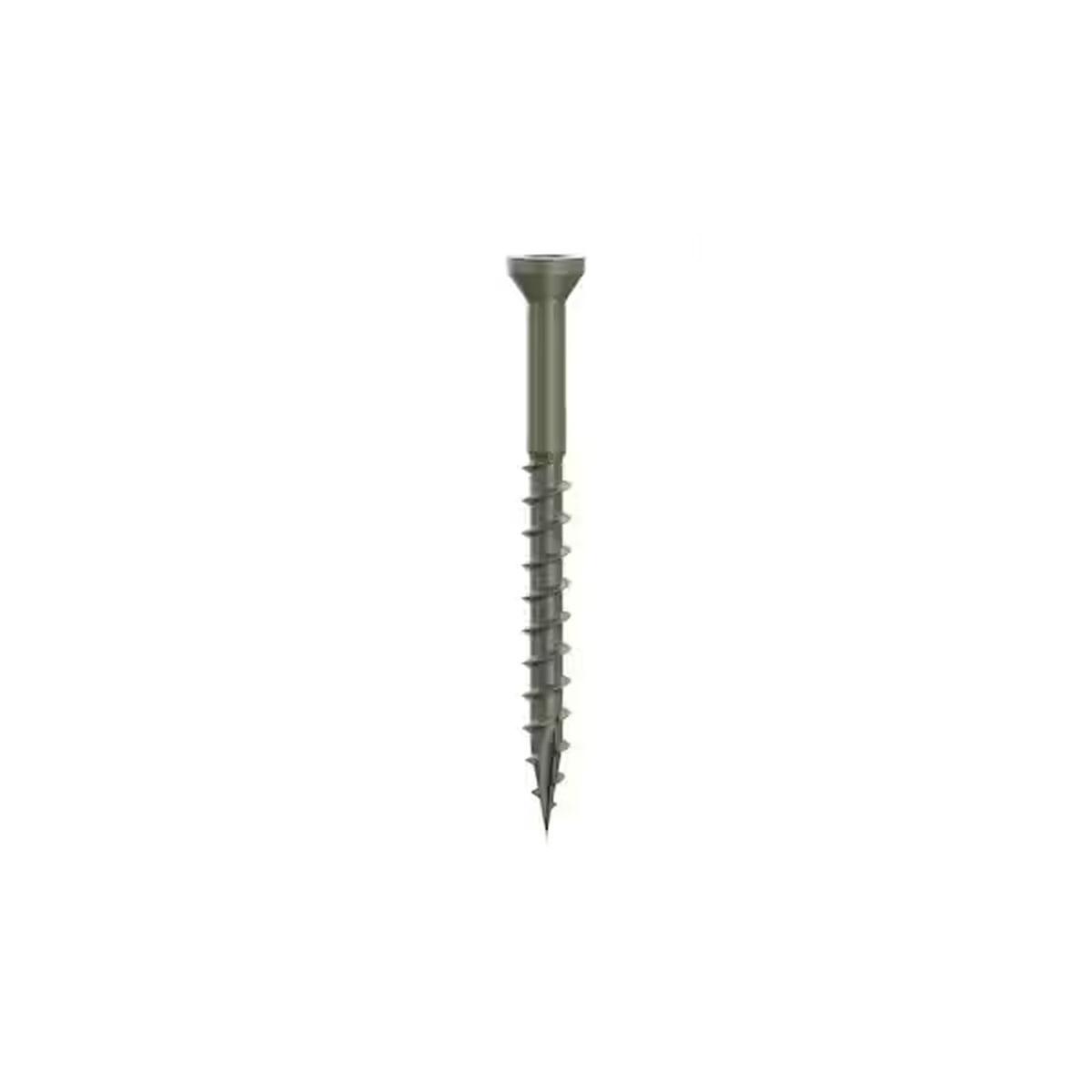 Camo 0346134 Deck Screw, #7 Thread, 2 in L, Trim Head, Star Drive, Type 17 Slash Point, Carbon Steel, 350/PK Alt #1