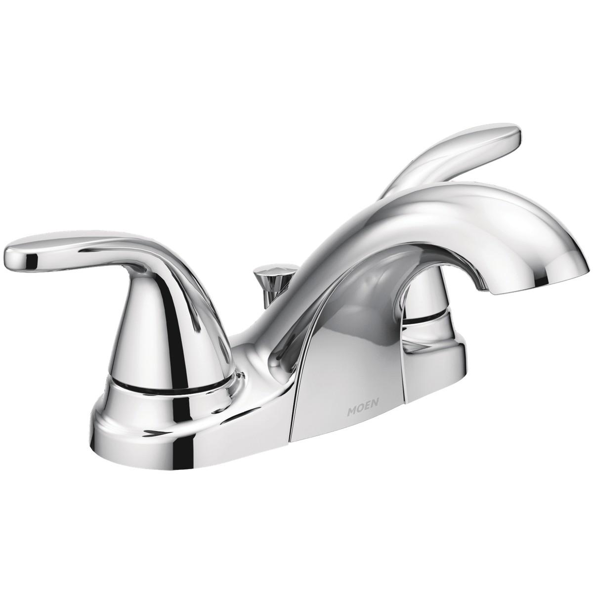LAVATORY FAUCET 2 HNDL POPUP CHR