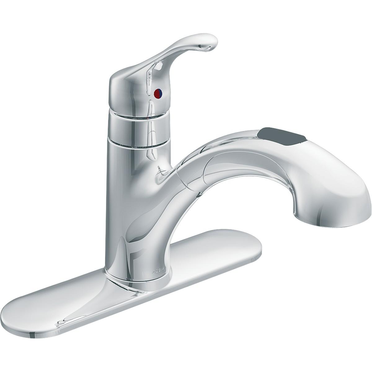 KITCHEN FAUCET SNGL PULLOUT CHR