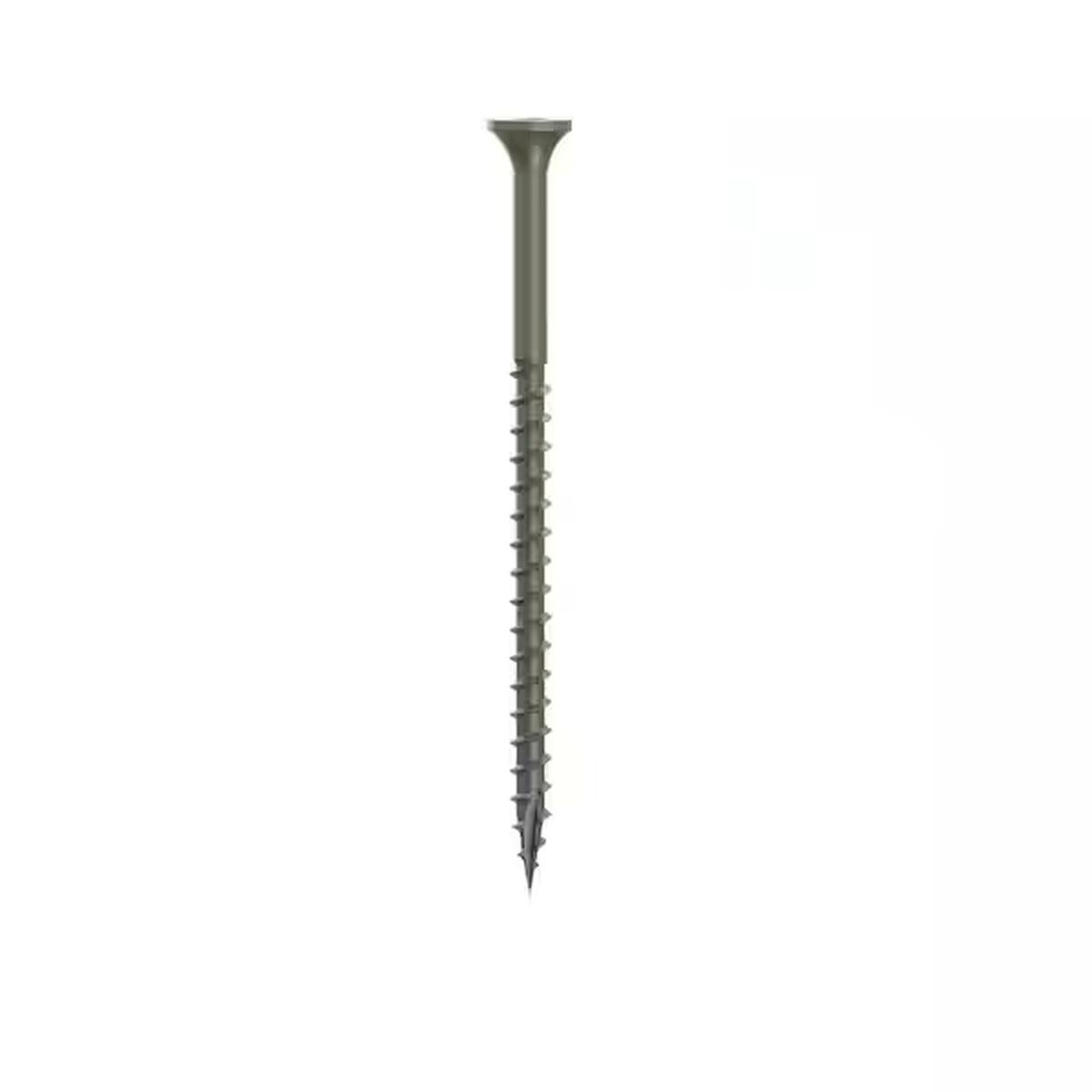 Camo 0341174 Deck Screw, #9 Thread, 3 in L, Bugle Head, Star Drive, Type 17 Slash Point, Carbon Steel, ProTech-Coated