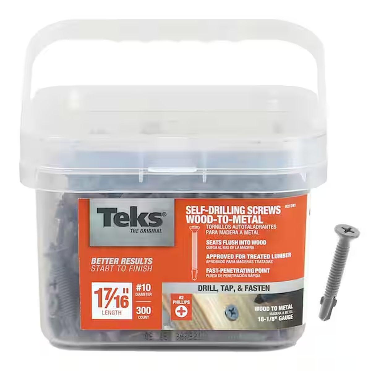 Teks Self-Drilling Screws 10 X 1-7/16" P