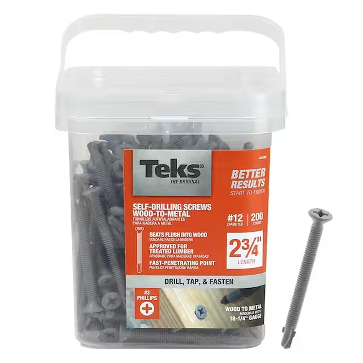 Teks Self-Drilling Screws 12 X 2-3/4" Pf