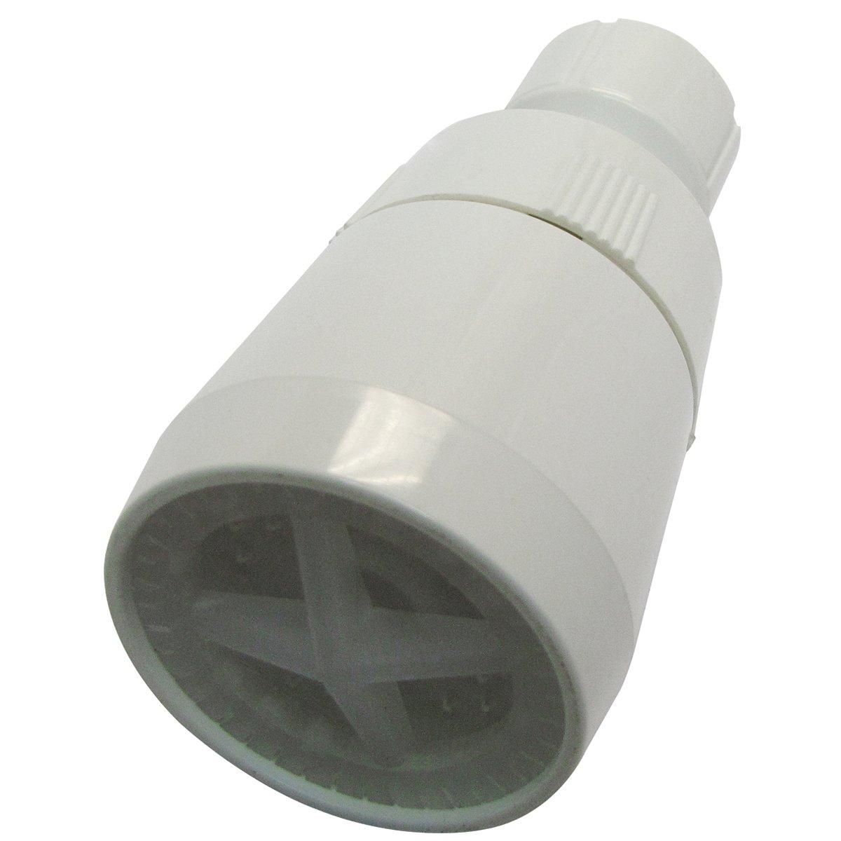 SHOWER HEAD WHITE PLASTIC