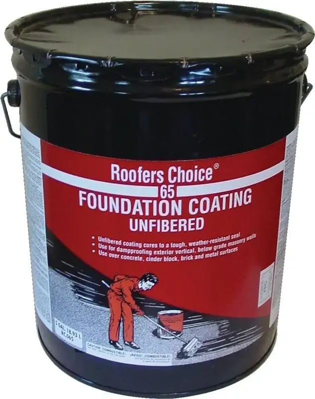 Non-Fibered Foundation Coating Dampproofer Black 4.75 Gallon Pail