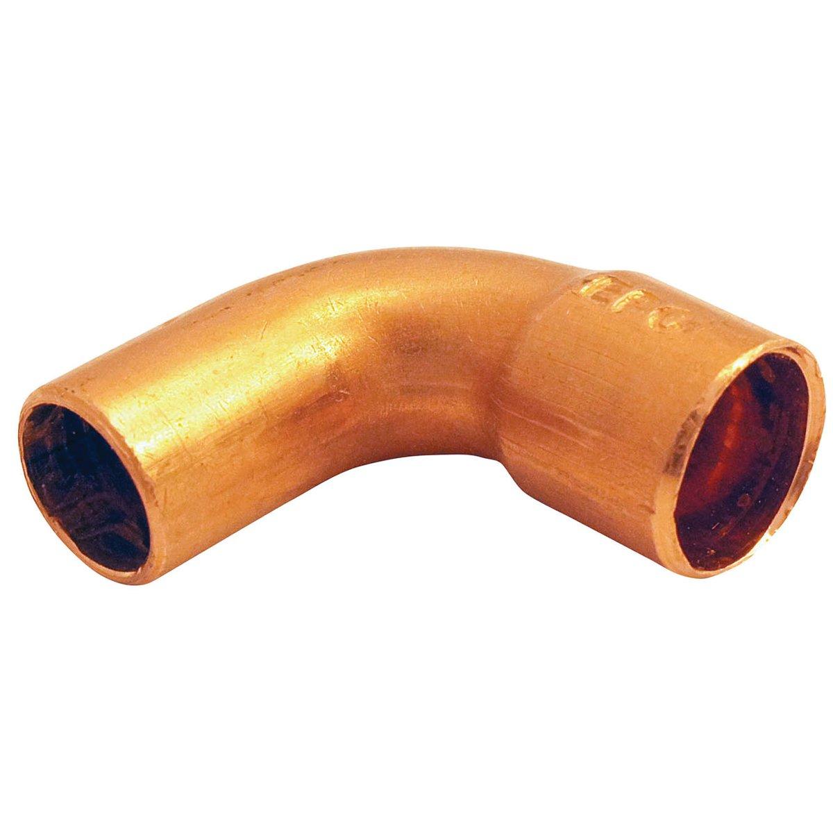 Nibco 607 Series W01550D Pipe Elbow, 1/2 in, Sweat x FTG, 90 deg Angle, Copper