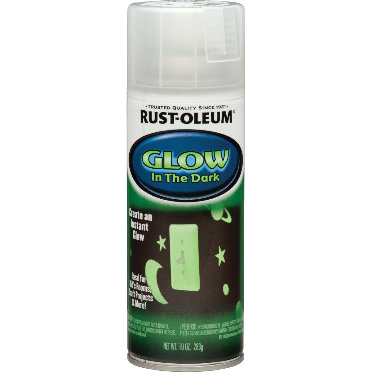 Rust-Oleum 342598 Specialty Paint, Flat/Matte, Glow in the Dark, 10 oz, Aerosol Can