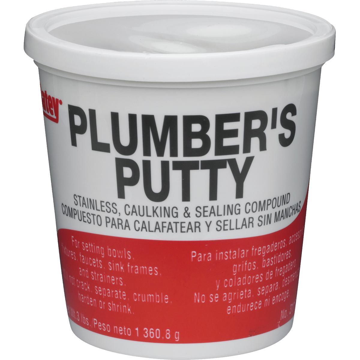 Oatey 31166 Plumbers Putty, Solid, Off-White, 14 oz