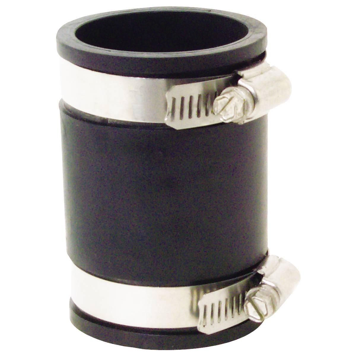 Fernco 1056 Series 1056-150 Flexible Pipe Coupling, 1-1/2 in, PVC, 4.3 psi Pressure
