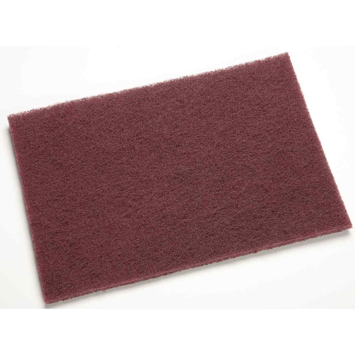 Scotch-Brite 7447 Hand Pad, 9 in L, 6 in W, Very Fine, Aluminum Oxide Abrasive