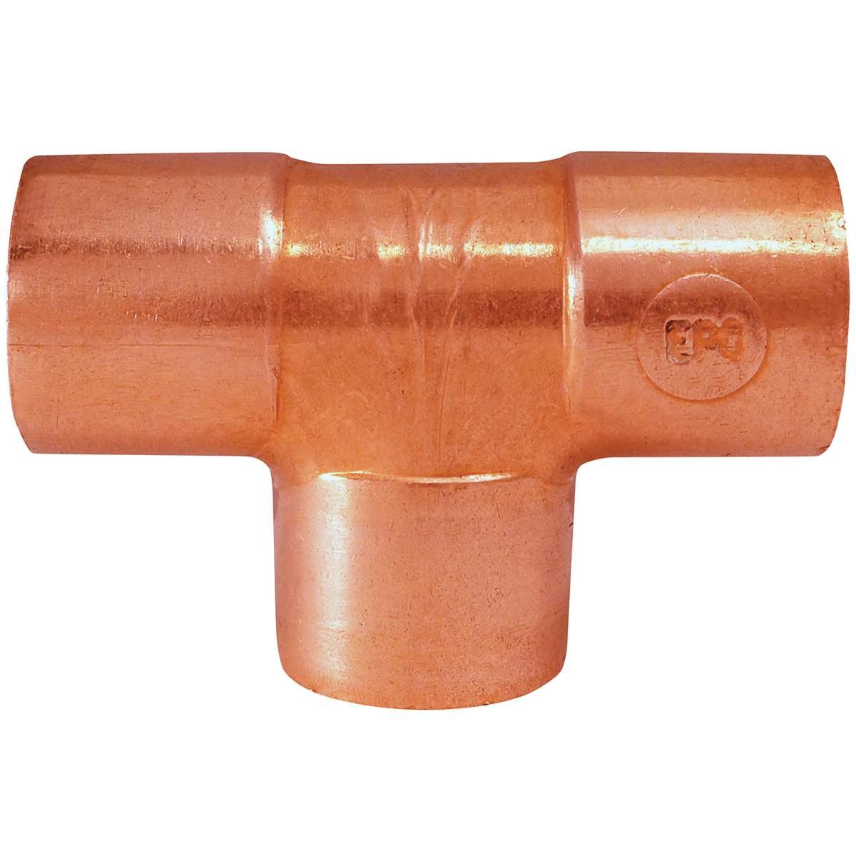 Nibco 611 Series W01675D Pipe Tee, 3/4 in, Sweat, Copper, 582 psi Pressure