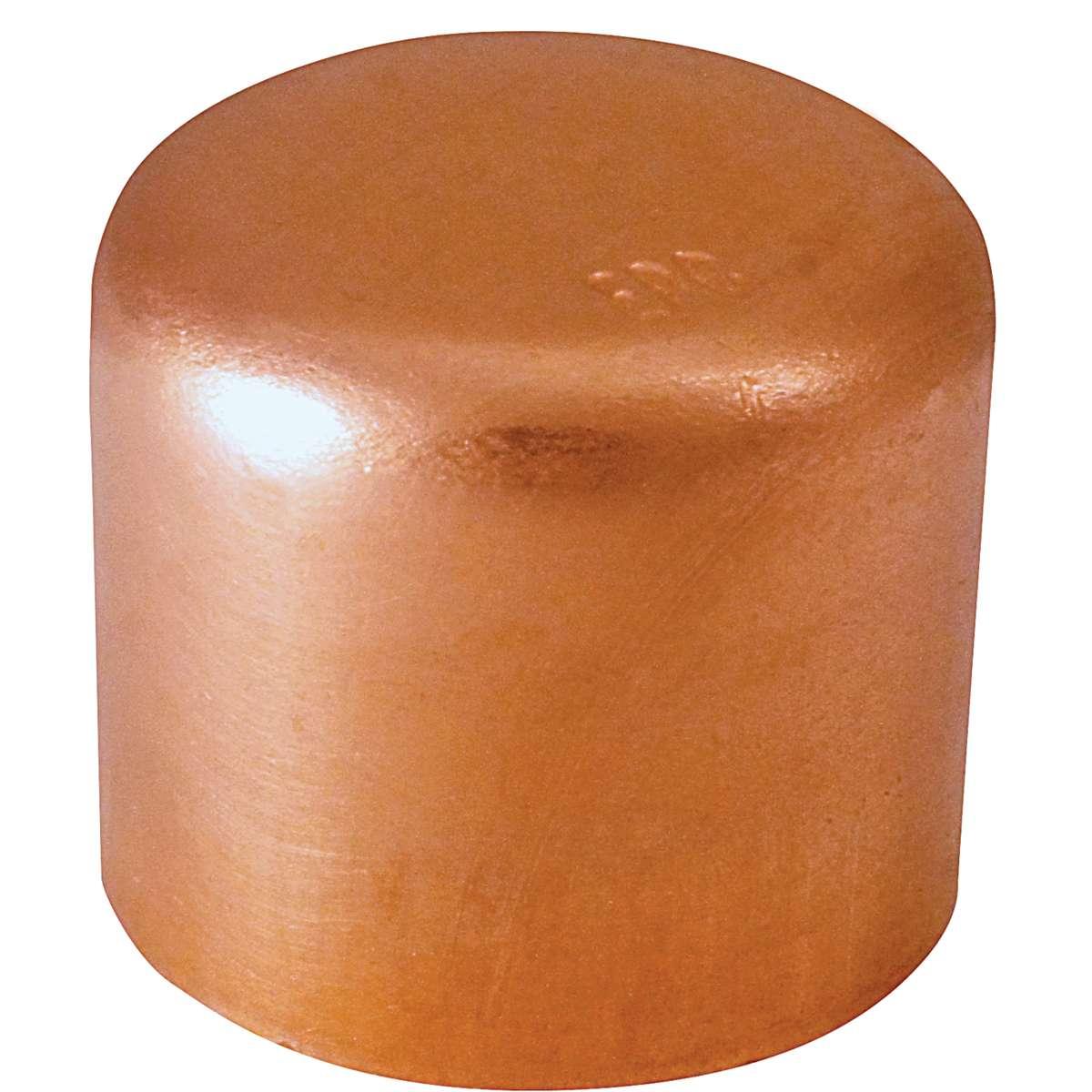 Nibco 617 Series W01850D Pipe Cap, 1/2 in, Sweat, Copper, 700 psi Pressure