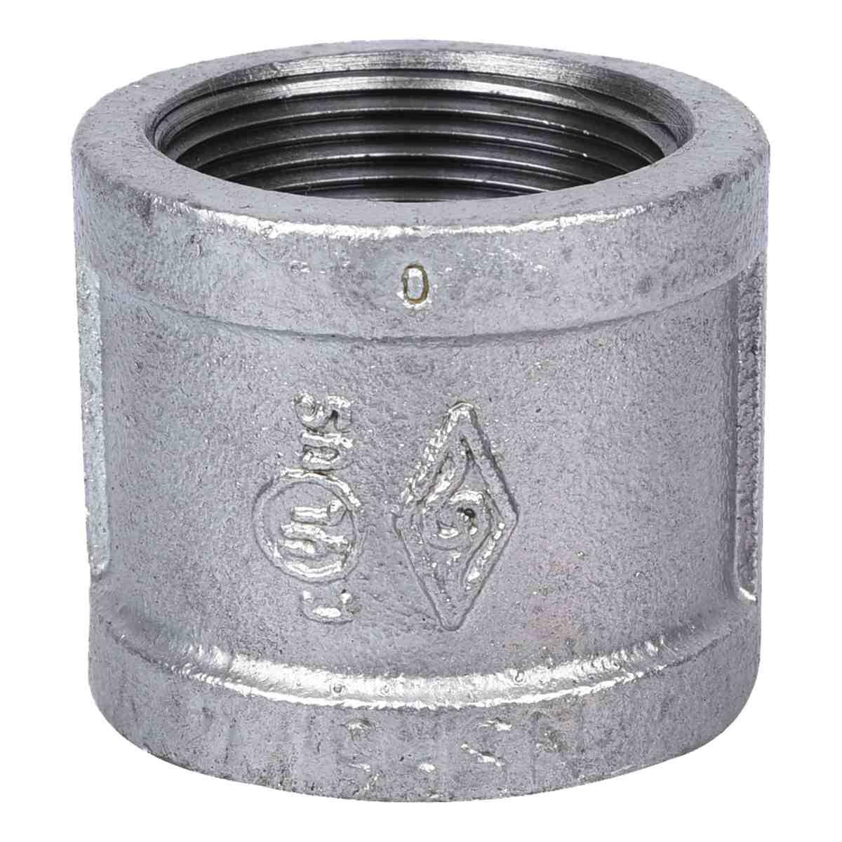 ProSource 21-1/2G Pipe Coupling, 1/2 in, Threaded, Steel, 40 Schedule, 300 psi Pressure