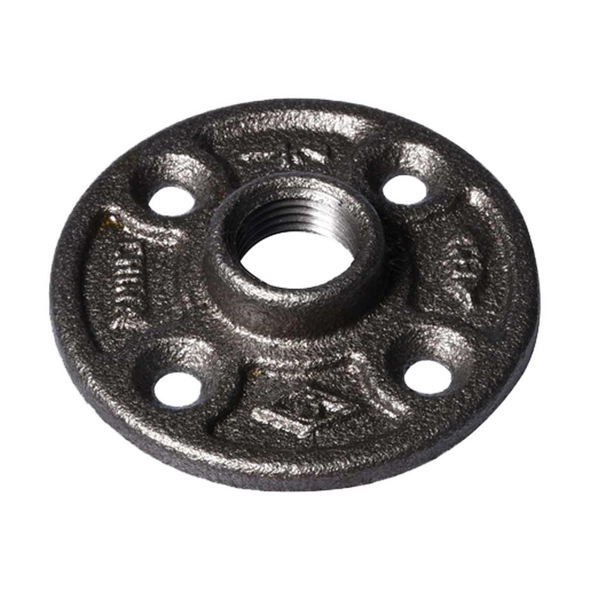 ProSource 27-1/2B Floor Flange, 1/2 in, 3 in Dia Flange, FIP, 4-Bolt Hole, 0.28 in Dia Bolt Hole, 300 psi Max Pressure