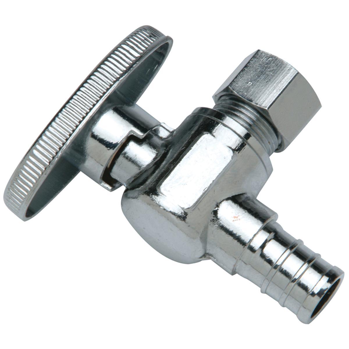 1/2" X 3/8" ANGLE STOP PEX-COMP