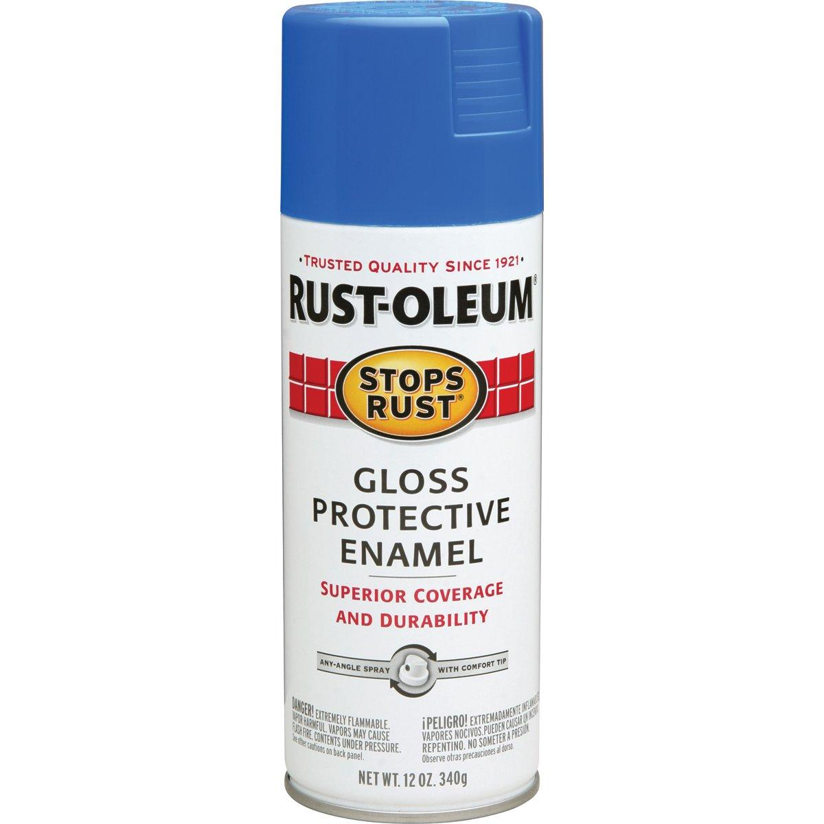 Stops Rust 7724830 Rust Preventative Spray Paint, Gloss, Sail Blue, 12 oz Can