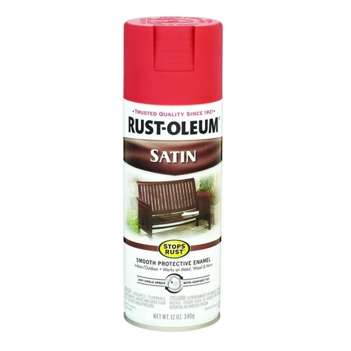 Paint Spray Satin Redwood 12Oz
