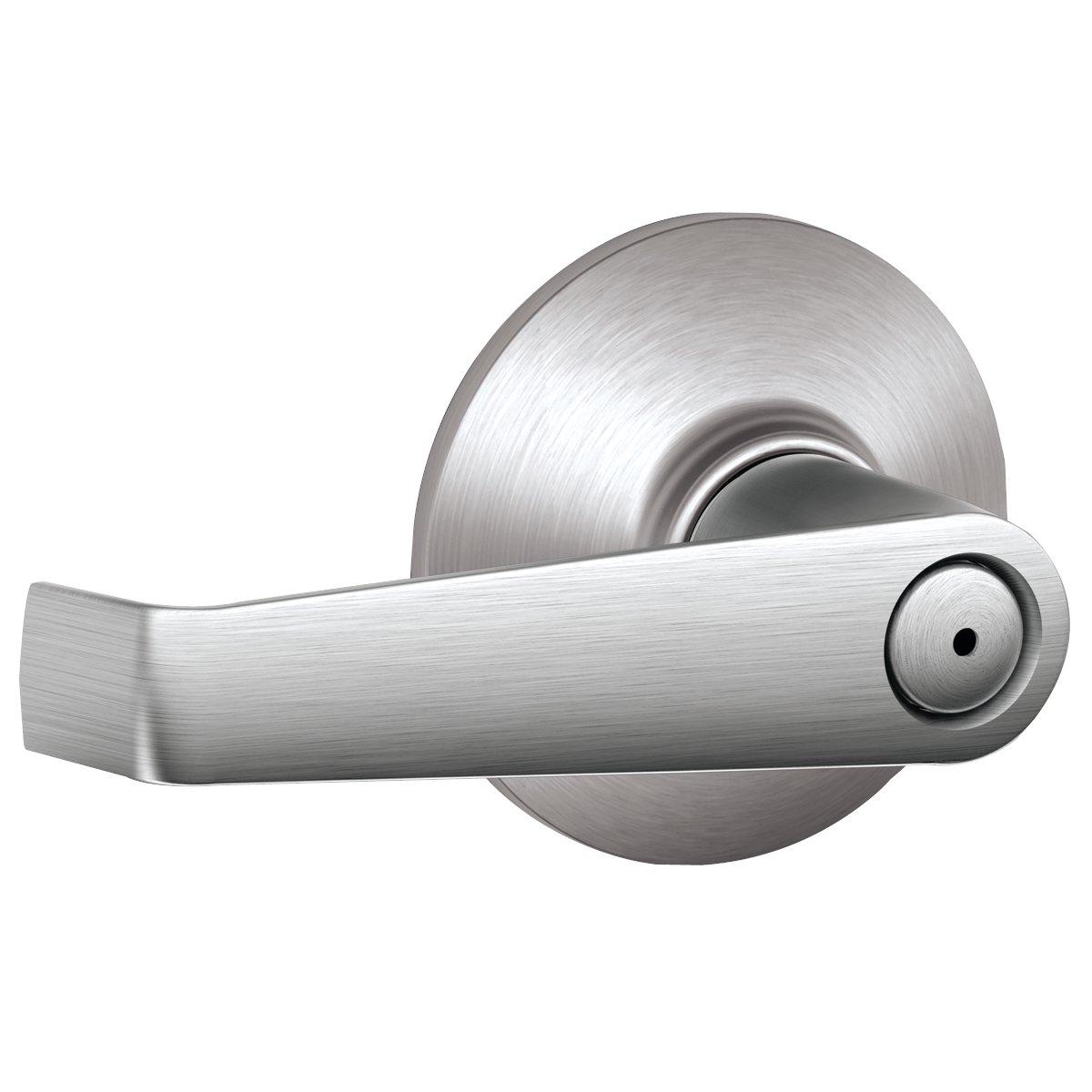 Schlage F Series Elan Privacy Door Lever Set in Satin Chrome